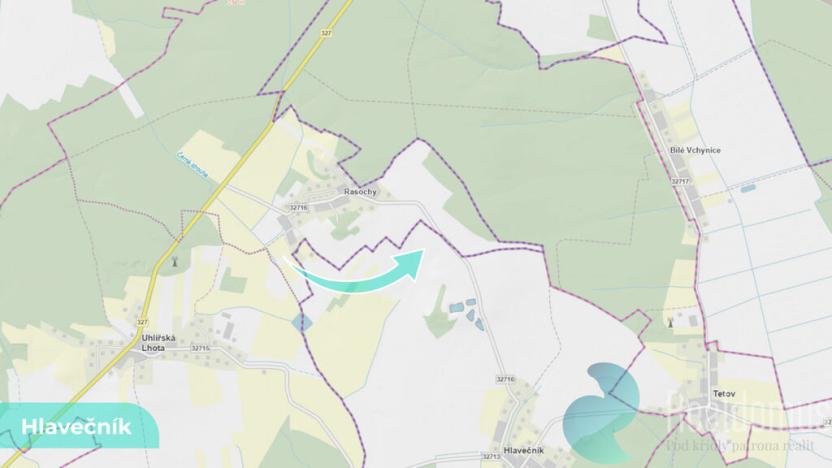 Prodej pole, Hlavečník, 3089 m2