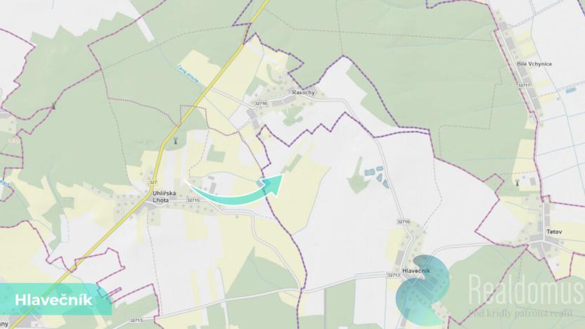 Prodej pole, Hlavečník, 3089 m2