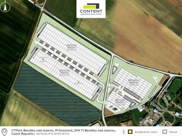 Pronájem skladu, Benátky nad Jizerou - Benátky nad Jizerou II, Průmyslová, 4724 m2
