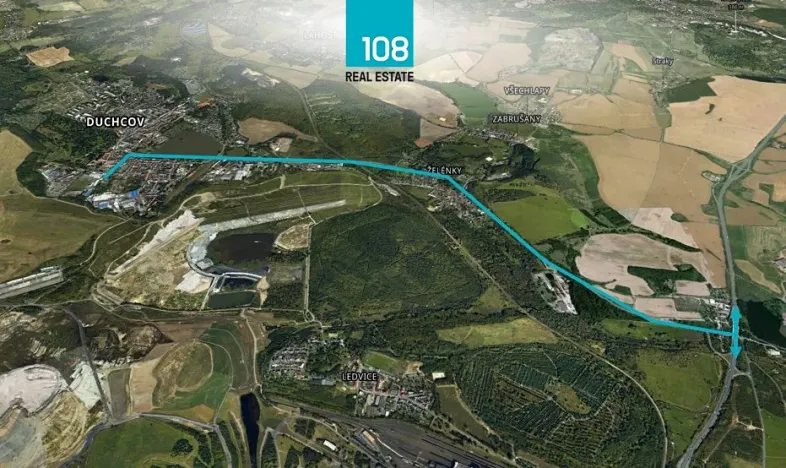 Prodej komerčního pozemku, Duchcov, Bílinská, 39558 m2
