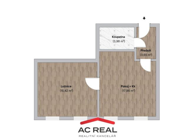 Prodej bytu 2+kk, Brno - Židenice, Šámalova, 42 m2