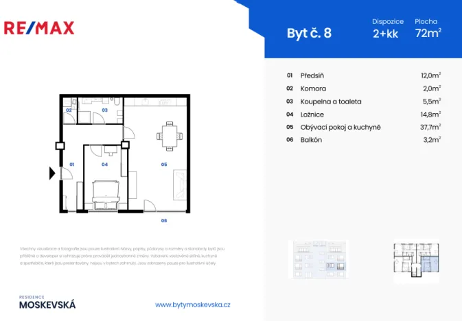 Prodej bytu 2+kk, Karlovy Vary, Moskevská, 72 m2