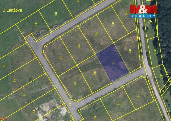 Prodej pozemku pro bydlení, Lanžov, 982 m2