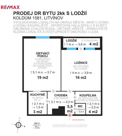Prodej bytu 2+kk, Litvínov - Horní Litvínov, Koldům, 52 m2