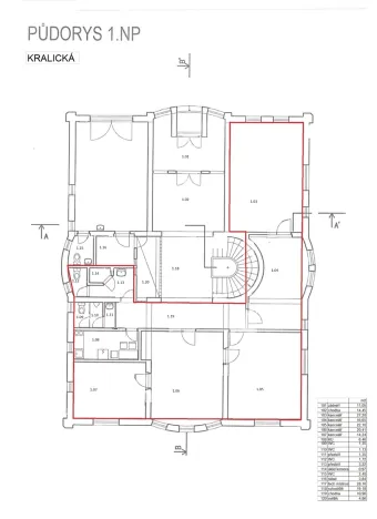 Pronájem kanceláře, Ostrava, Kralická, 128 m2