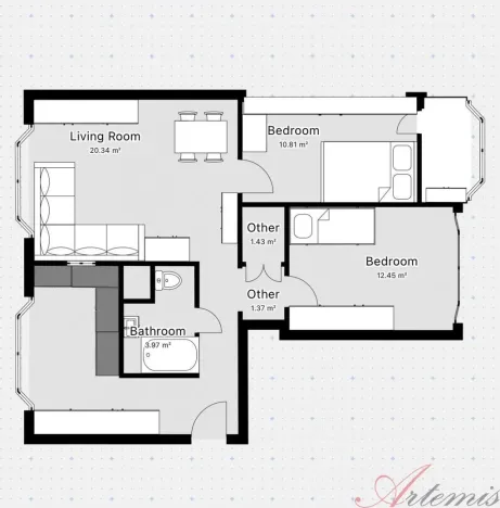 Prodej bytu 3+1, Ostrava - Poruba, Miroslava Bajera, 73 m2