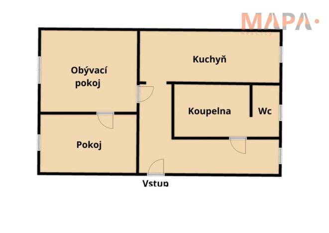 Prodej bytu 2+1, Chomutov, Fügnerova, 65 m2