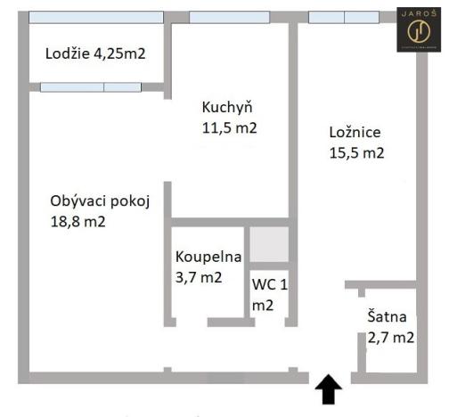 Prodej bytu 2+1, Praha - Kobylisy, Famfulíkova, 62 m2