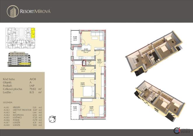 Prodej bytu 3+kk, Rychnov nad Kněžnou, Mírová, 80 m2