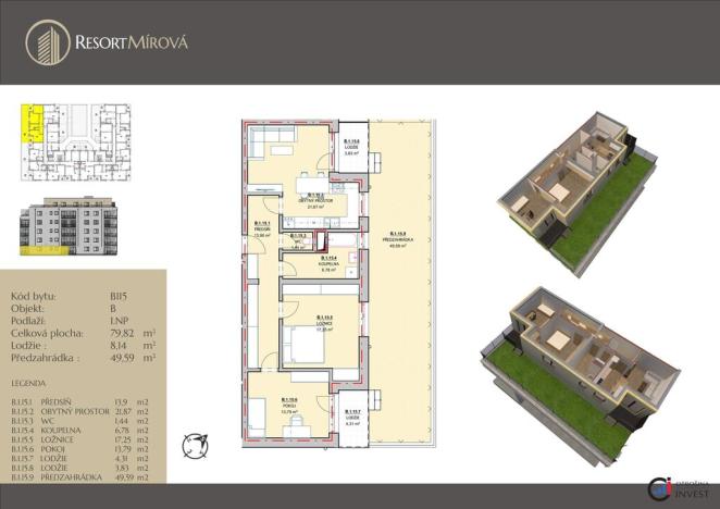 Prodej bytu 3+kk, Rychnov nad Kněžnou, Mírová, 80 m2