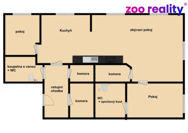 Prodej bytu 3+kk, Trutnov, Horská, 67 m2