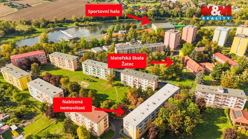 Prodej bytu 2+1, Žatec, Podměstí, 53 m2