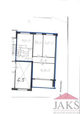 Prodej bytu 3+1, Hartmanice, 61 m2