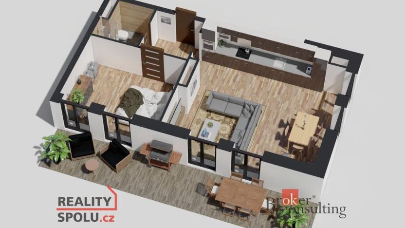 Prodej bytu 2+kk, Ostrava - Michálkovice, Československé armády, 54 m2