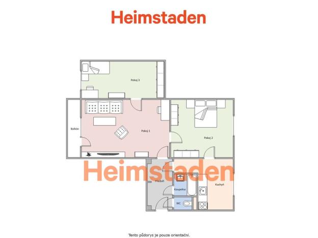 Pronájem bytu 3+1, Havířov - Město, 17. listopadu, 68 m2