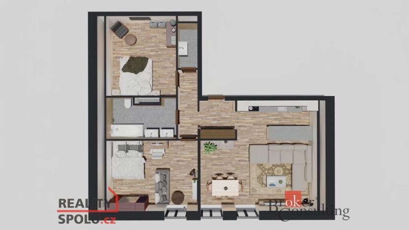 Prodej bytu 3+kk, Ostrava - Michálkovice, Československé armády, 87 m2