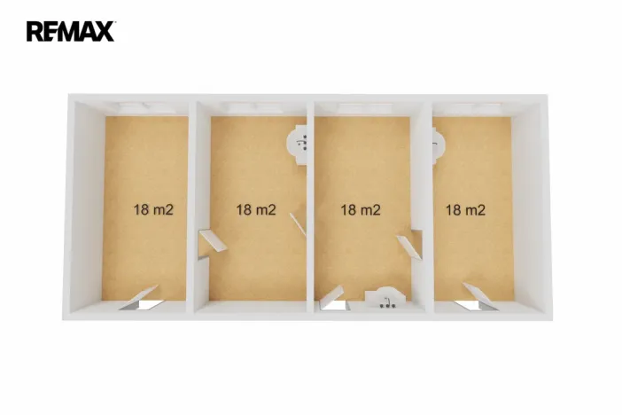 Pronájem kanceláře, Havířov, Lidická, 73 m2