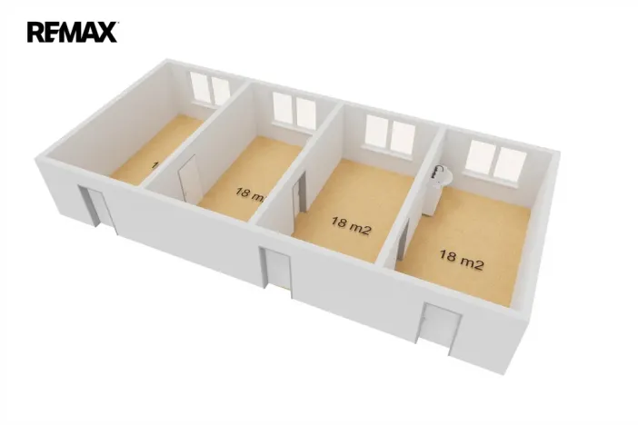 Pronájem kanceláře, Havířov, Lidická, 73 m2