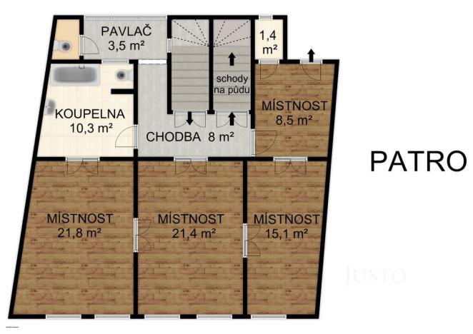 Prodej rodinného domu, Písek, Kocínova, 300 m2