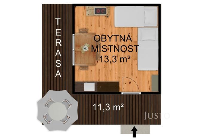 Prodej chaty, Písek - Budějovické Předměstí, 18 m2