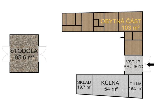 Prodej rodinného domu, Cehnice - Dunovice, 120 m2