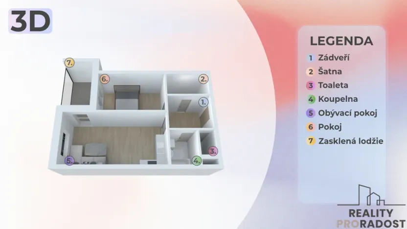 Prodej bytu 2+kk, Olomouc, Peškova, 50 m2