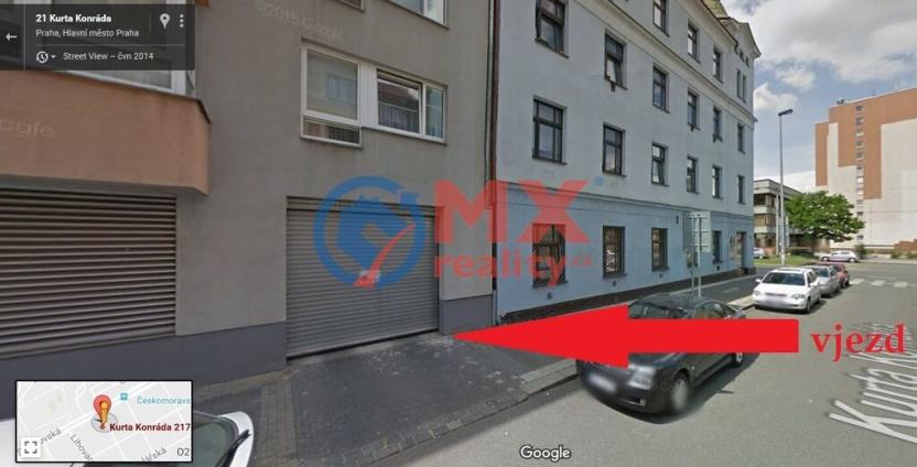 Pronájem garážového stání, Praha - Libeň, Kurta Konráda, 20 m2