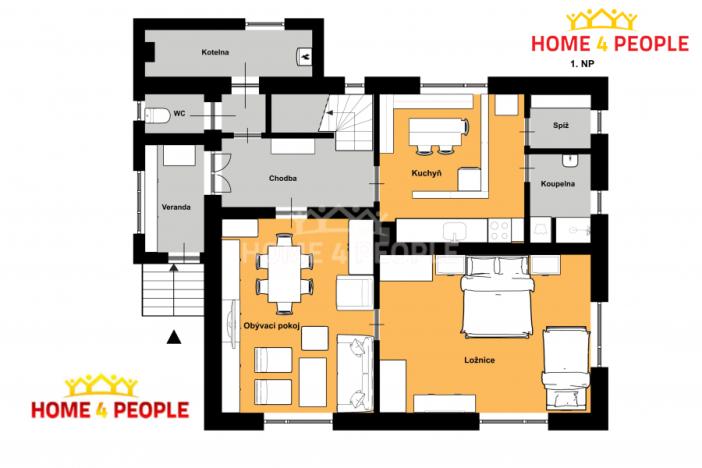 Pronájem rodinného domu, Kolín - Sendražice, Alšova, 132 m2