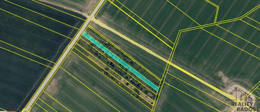 Prodej zahrady, Bochoř, 1909 m2