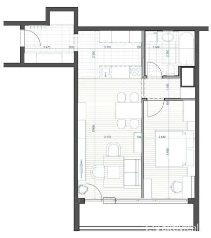 Pronájem bytu 2+kk, Praha - Stodůlky, Neustupného, 51 m2