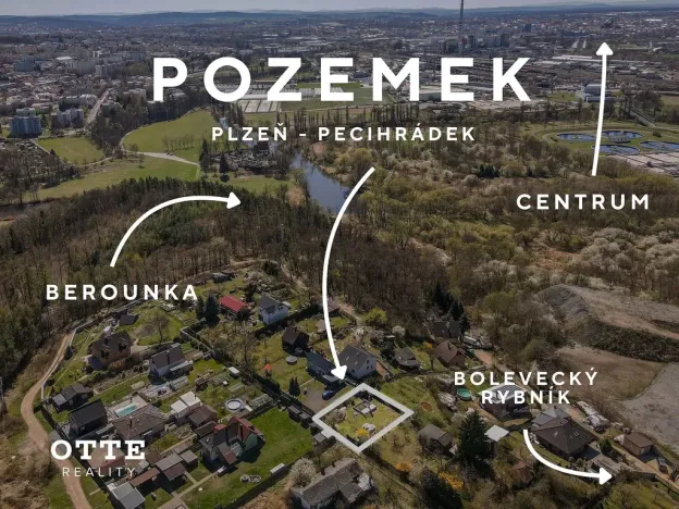 Prodej pozemku pro bydlení, Plzeň, Pecihrádek, 398 m2