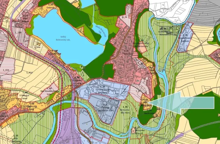 Prodej pozemku pro bydlení, Plzeň, Pecihrádek, 398 m2