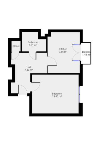 Pronájem bytu 1+1, Praha - Vokovice, Kladenská, 36 m2