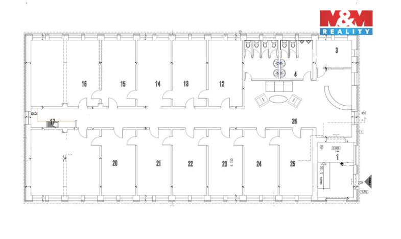 Pronájem kanceláře, Bohumín - Pudlov, Čs. armády, 38 m2