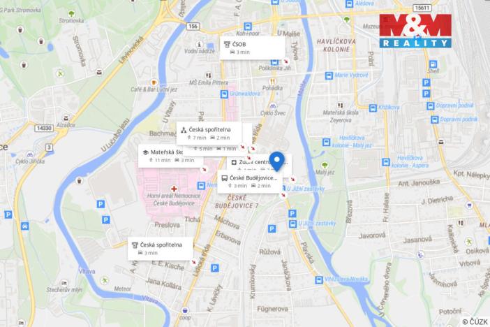 Pronájem bytu 2+1, České Budějovice, Roudenská, 50 m2