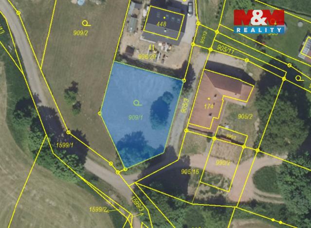 Prodej pozemku pro bydlení, Bystřice, 586 m2