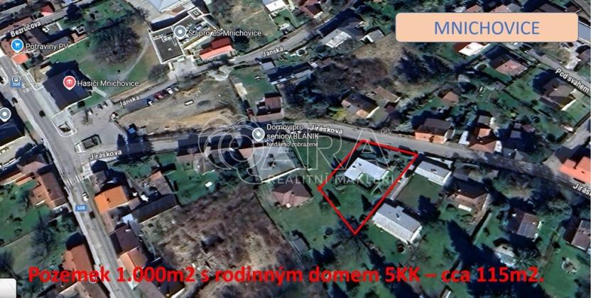 Prodej pozemku pro bydlení, Mnichovice, Jiráskova, 1000 m2