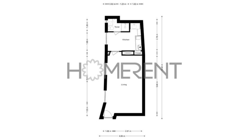 Pronájem bytu 1+1, Praha - Malá Strana, Malostranské náměstí, 31 m2