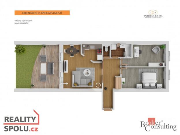 Prodej bytu 3+kk, Pardubice - Zelené Předměstí, K Višňovce, 66 m2