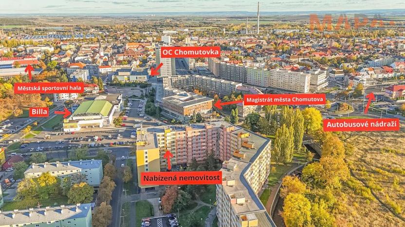 Prodej bytu 2+1, Chomutov, Bezručova, 62 m2