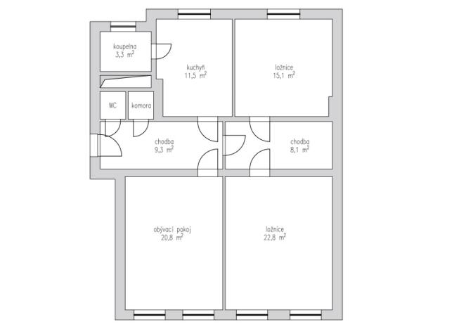 Prodej bytu 3+1, Praha, Legerova, 116 m2