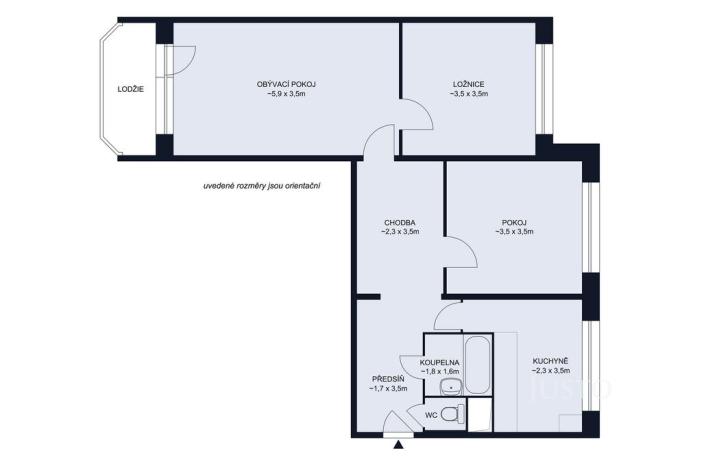 Prodej bytu 3+1, České Budějovice - České Budějovice 2, Písecká, 70 m2