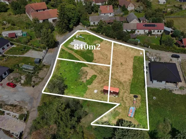 Prodej pozemku pro bydlení, Vrábče, 840 m2
