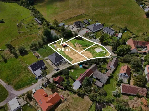 Prodej pozemku pro bydlení, Vrábče, 830 m2