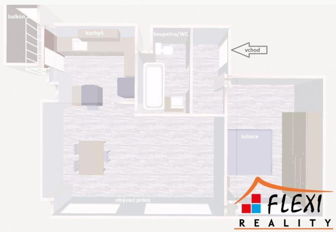 Pronájem bytu 2+kk, Ostrava, Petra Křičky, 56 m2