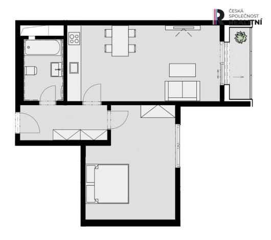 Pronájem bytu 2+kk, Praha - Břevnov, Radimova, 57 m2