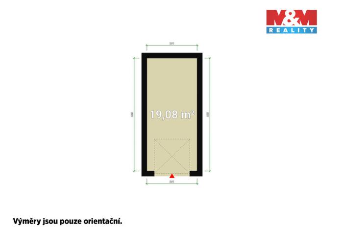 Pronájem garáže, Plzeň, Hradišťská, 19 m2