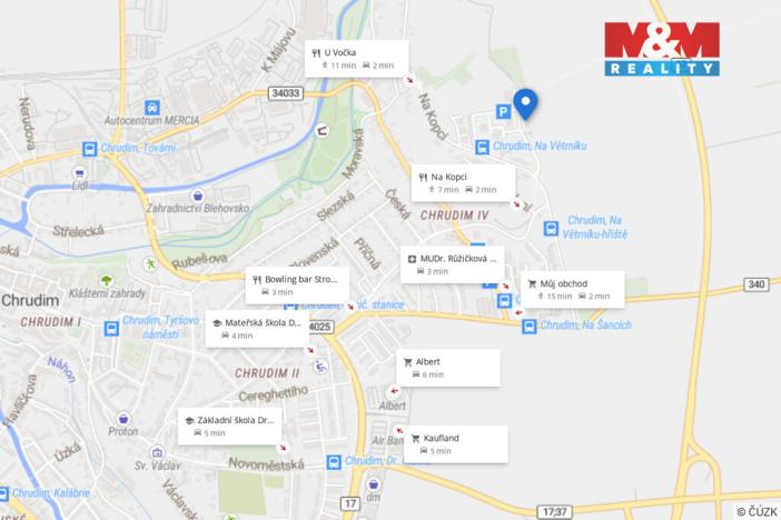 Pronájem bytu 1+1, Chrudim - Chrudim IV, Na Větrníku, 40 m2