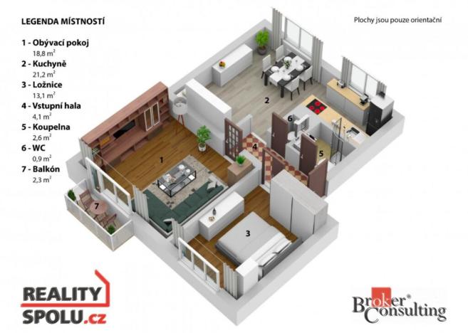 Prodej bytu 3+kk, Solnice, Družstevní, 72 m2
