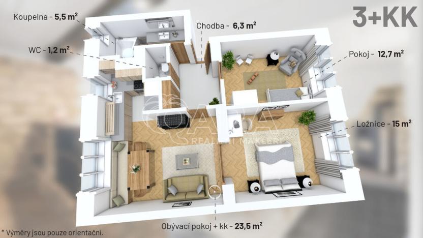 Prodej bytu 3+kk, Praha - Hostivař, Pod stanicí, 64 m2